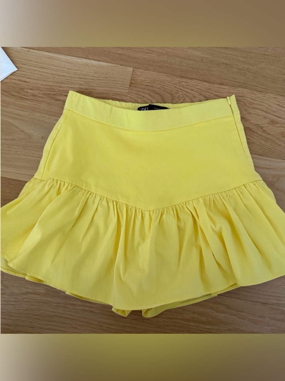 ZARA Drop Waist Mini Skirt
